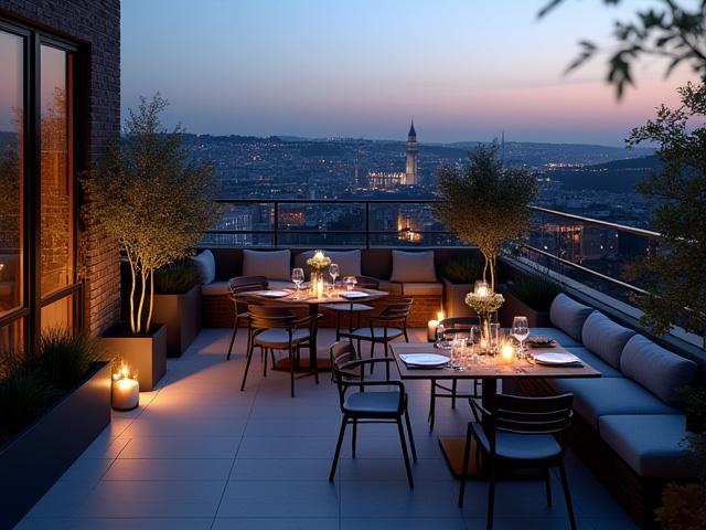 Modern tetőteraszos esküvői helyszín Budapest belvárosában