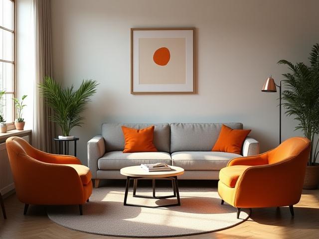 Hangulatos, kényelmes coaching szoba kanapéval és íróasztallal